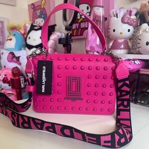 Karl Lagerfeld Paris Simone Top Handle Crossbody - Studded